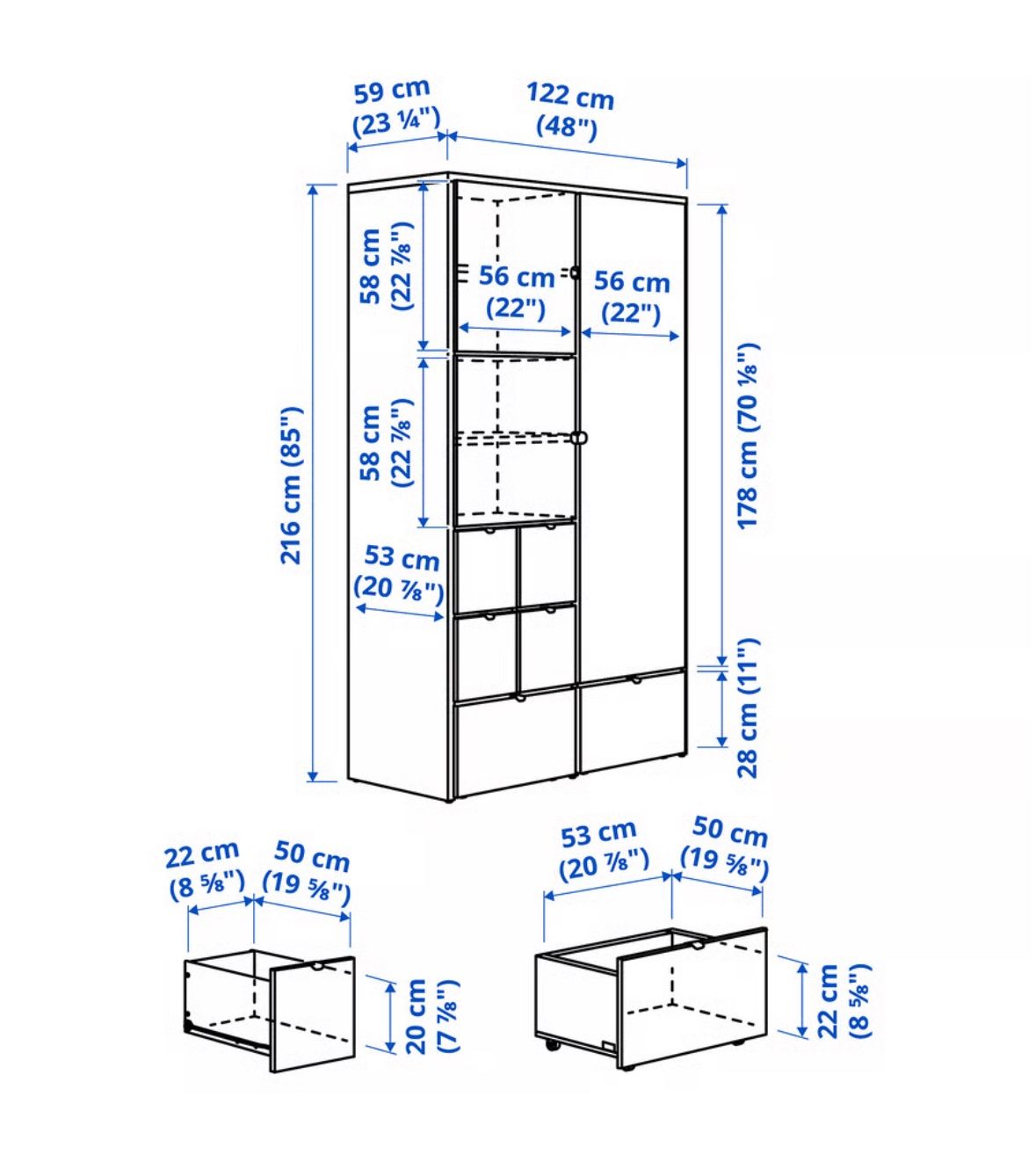 Ikea Schränke: Vendita armadio VISTHUS Ikea – Gebraucht aus Lugano von ami_2b2j 3