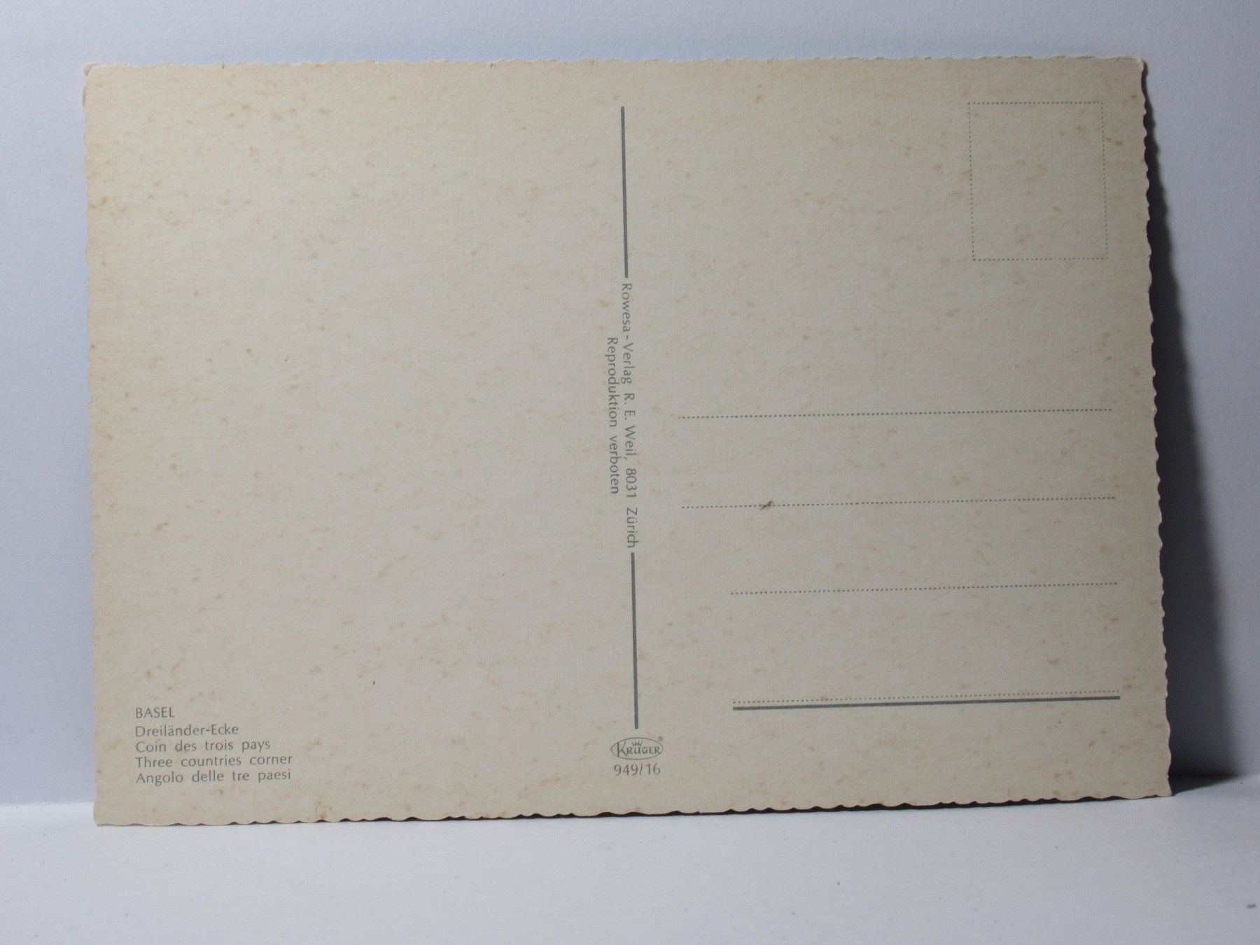Ansichtskarten: Basel , Dreiländer - Ecke , Restaurant – Neu (gemäss Beschreibung) aus Grenchen von Bluemchen1900 1