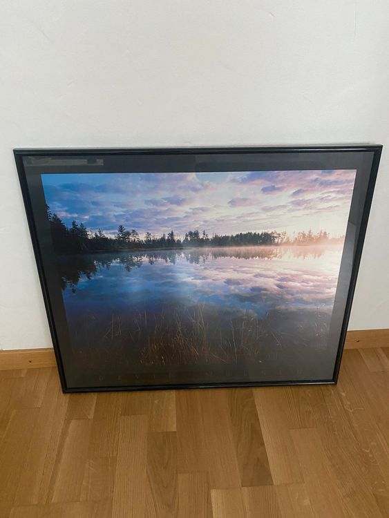 Posters & Illustrations: Schönes Bild - Druck mit Rahmen unten Glas, 71x 61 cm – Neuf (Voir description) à Gossau SG par Gusho