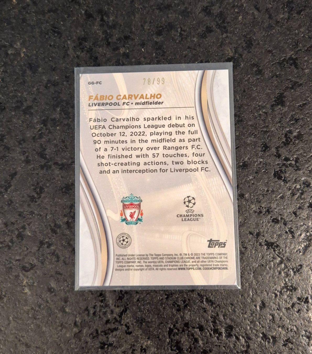 Topps Carte collezionabili: Fabio Carvalho RC /99 - Liverpool - Topps – Nuovo (secondo la descrizione) da Burg AG venduto da Danoe 1