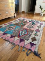 Marokkanische Boujaad Berber-Teppich in bunten Farben