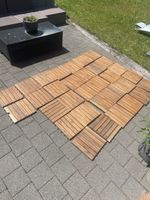 Holzboden Fliesen für Balkon Terrassen 31 Stck. gebraucht