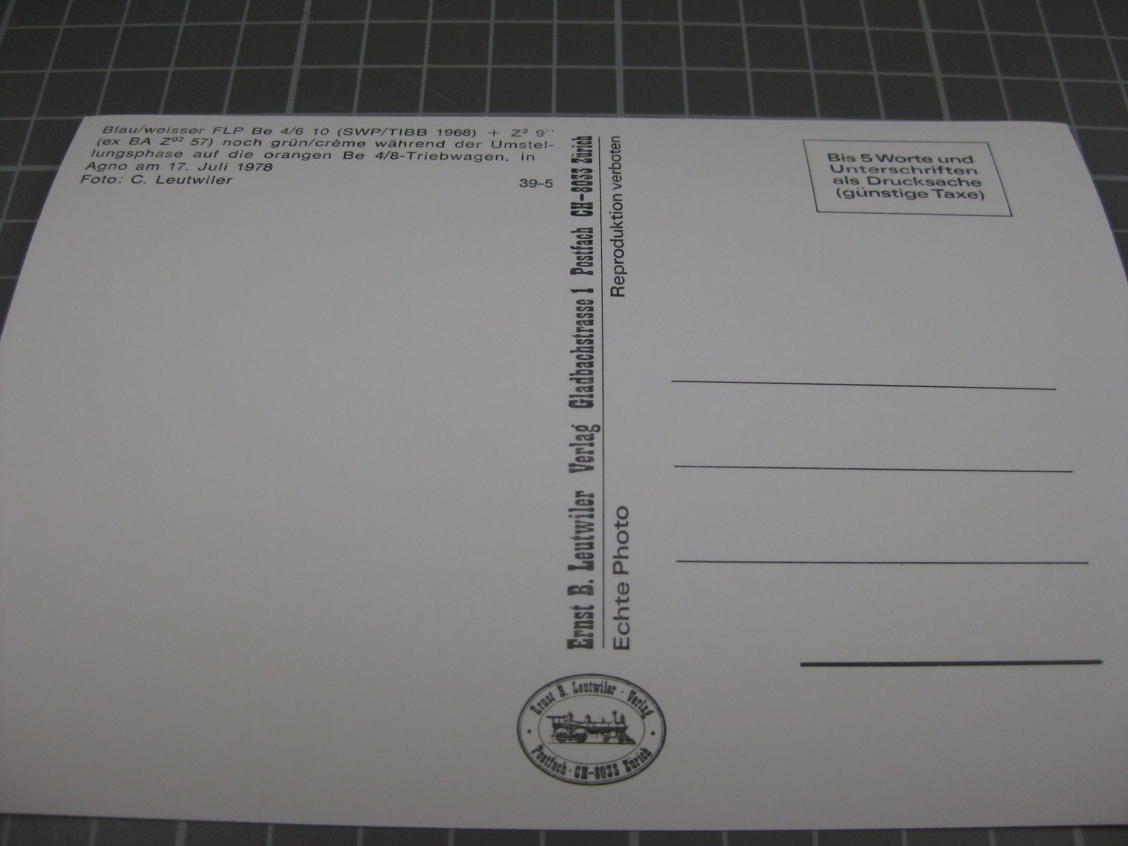 Cartoline postali: AK Agno Bahnhof mit Zug – Nuovo (secondo la descrizione) da Malters venduto da Marosko 1
