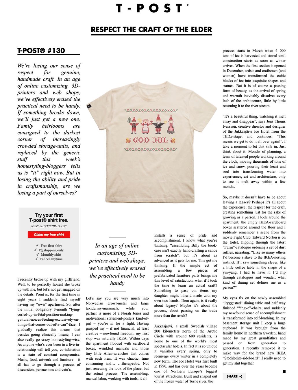 T-shirt: T-post.com Special T-Shirts mit Background - Grösse M – Nuovo e nell'imballaggio originale da Münsingen venduto da Omasaki