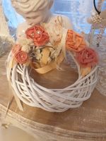 Geschenk Kranz Deko Shabby Chic Blumen Geburtstag Dekokranz