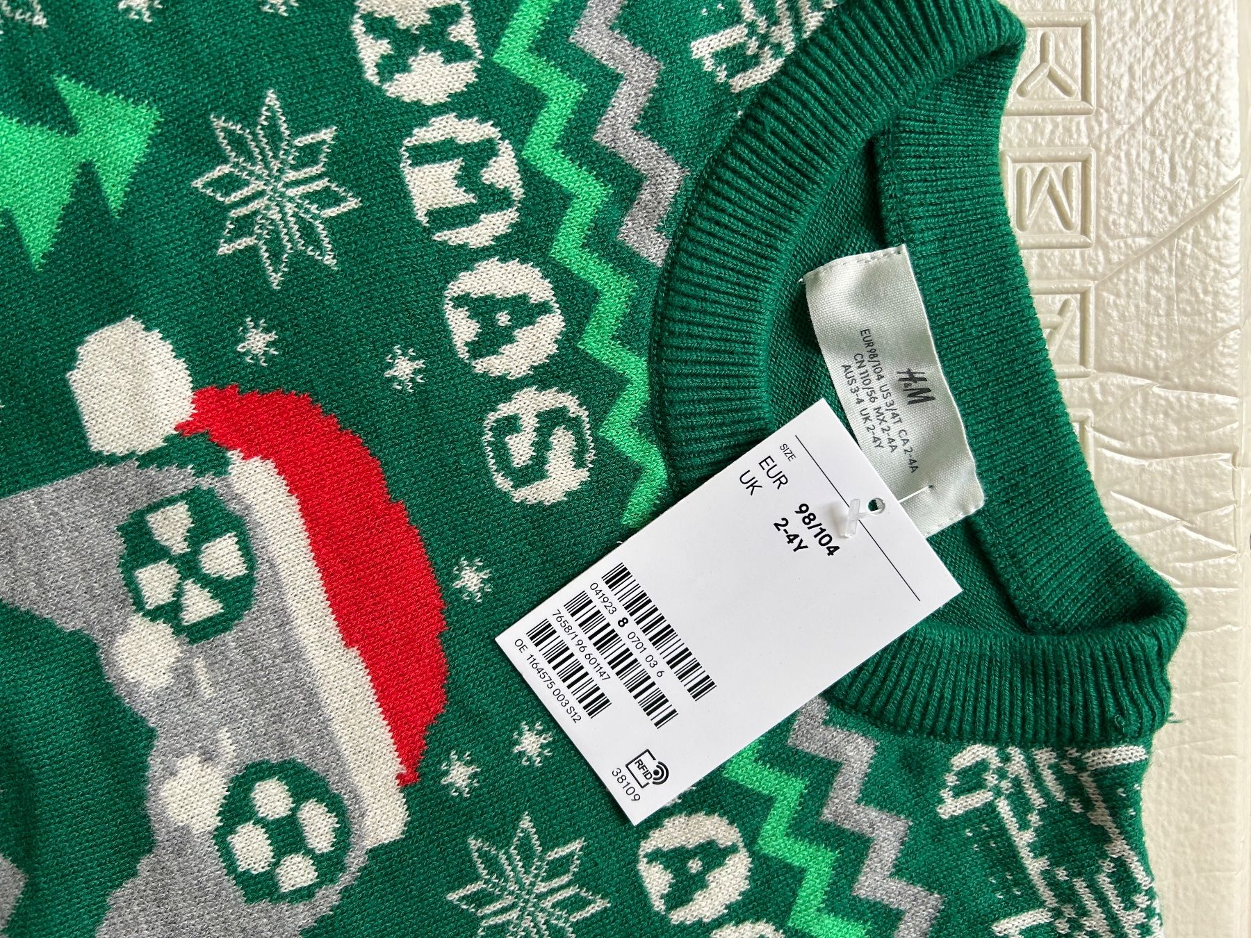 H&M Maglioni & Felpe: Nouveau pull de Noël 100% coton 98-104 – Nuovo e nell'imballaggio originale da Courroux venduto da Yermakova 2