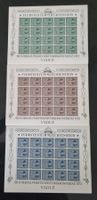 1953 : FL Nr.259, 260 + 262 im Bogen ** : KP 500.--