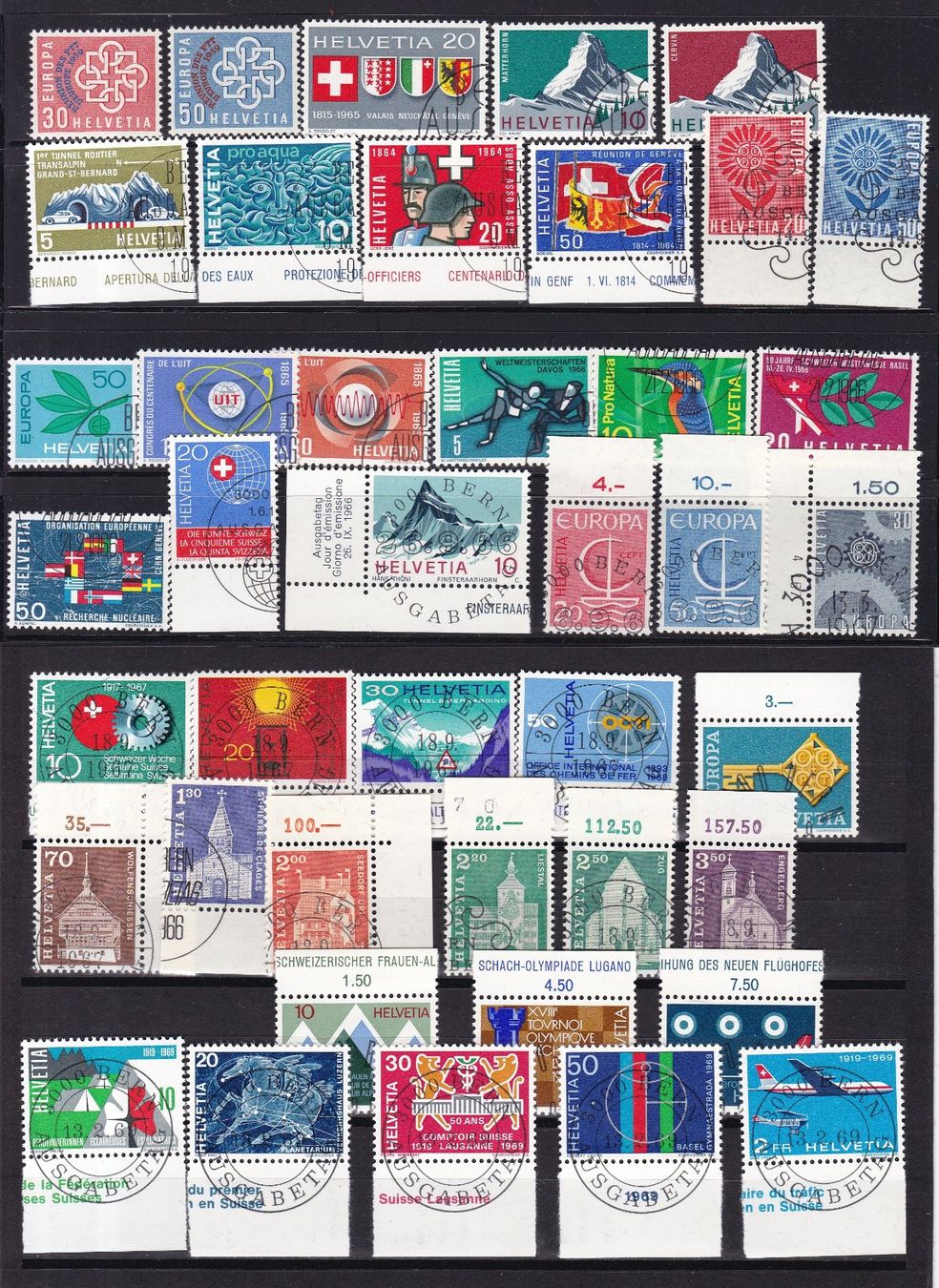Tous les timbres: CH Briefmarken Steckkarten, bunt gemischt – D'occasion à Münchwilen AG par Nesar 2