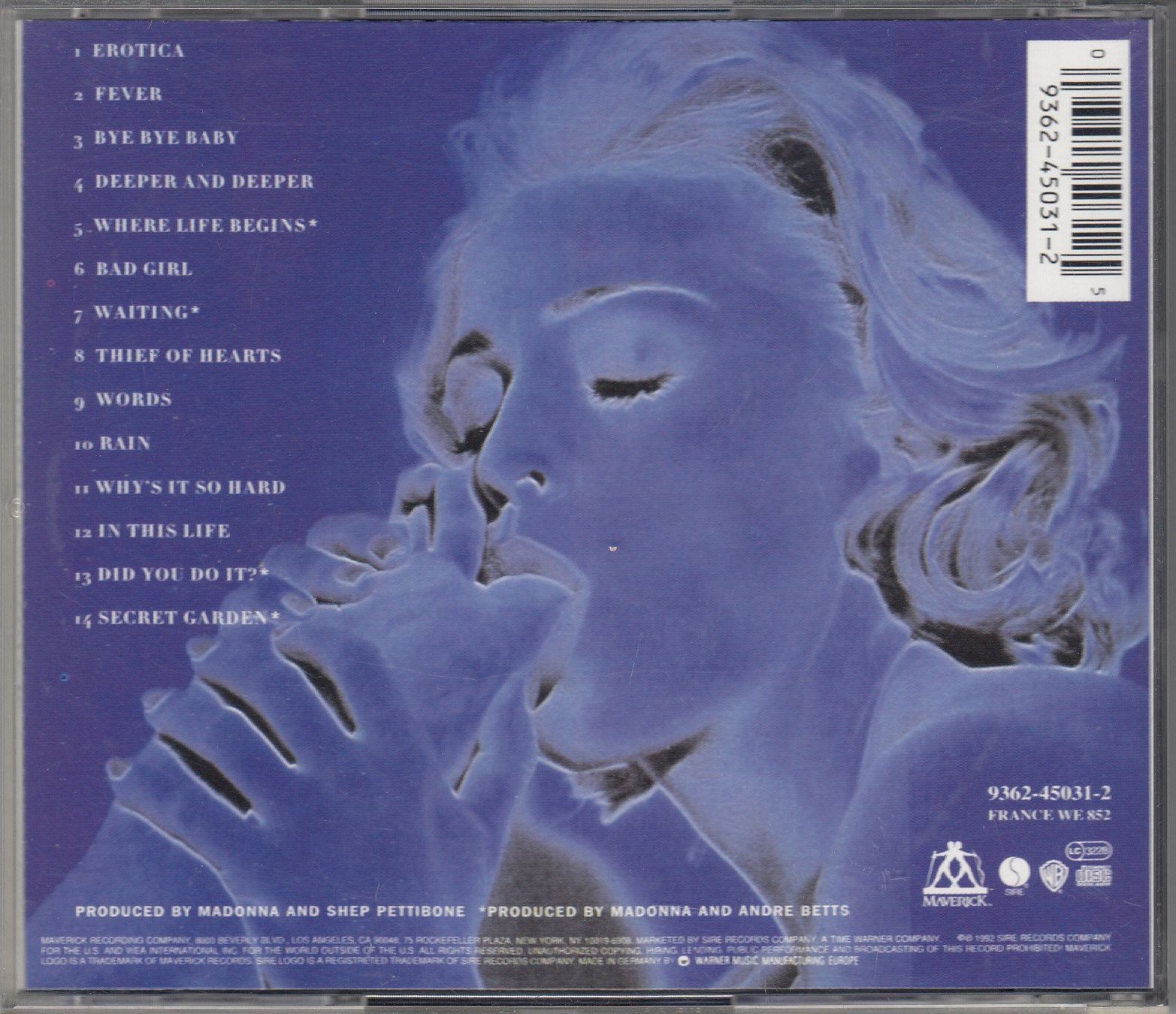 CD: Madonna Erotica 14 Titel – Usato da Spreitenbach venduto da Turbo_1105 1