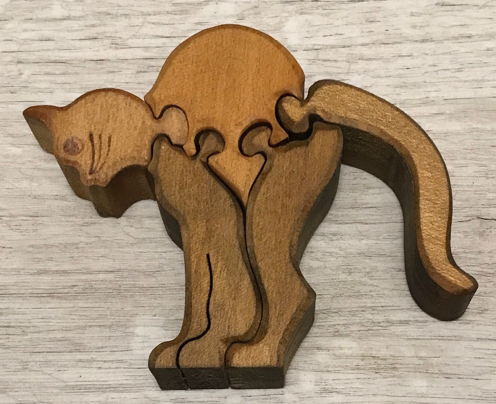 Puzzle: Katze Puzzle 5teilig Holz – Usato da Ennetmoos venduto da Tabakfrei 1