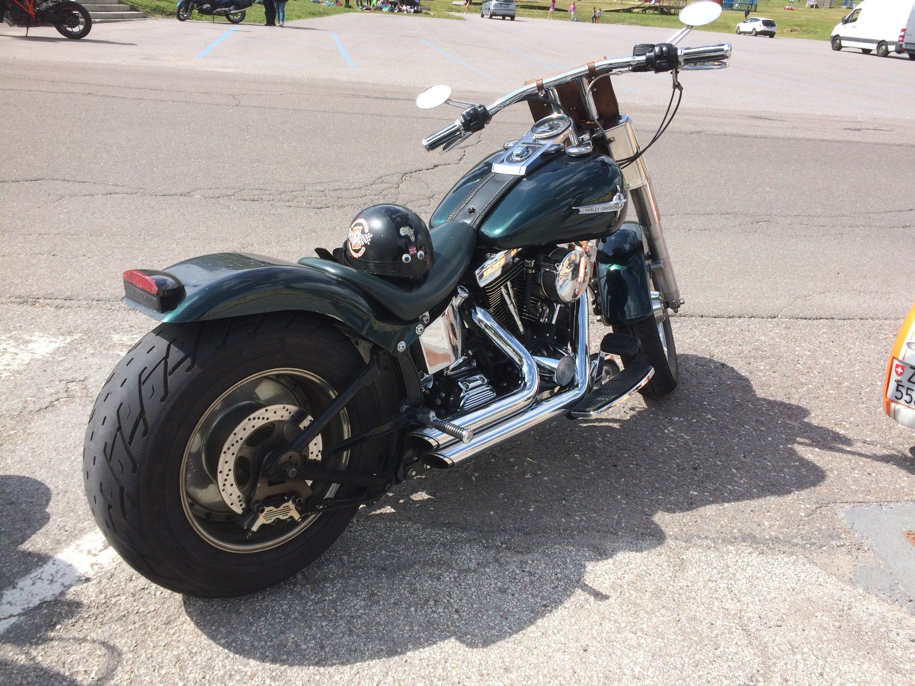 Harley-Davidson Chopper: Harley Davidson Fat Boy Custombike – Gebraucht aus Hüntwangen von PapaBob