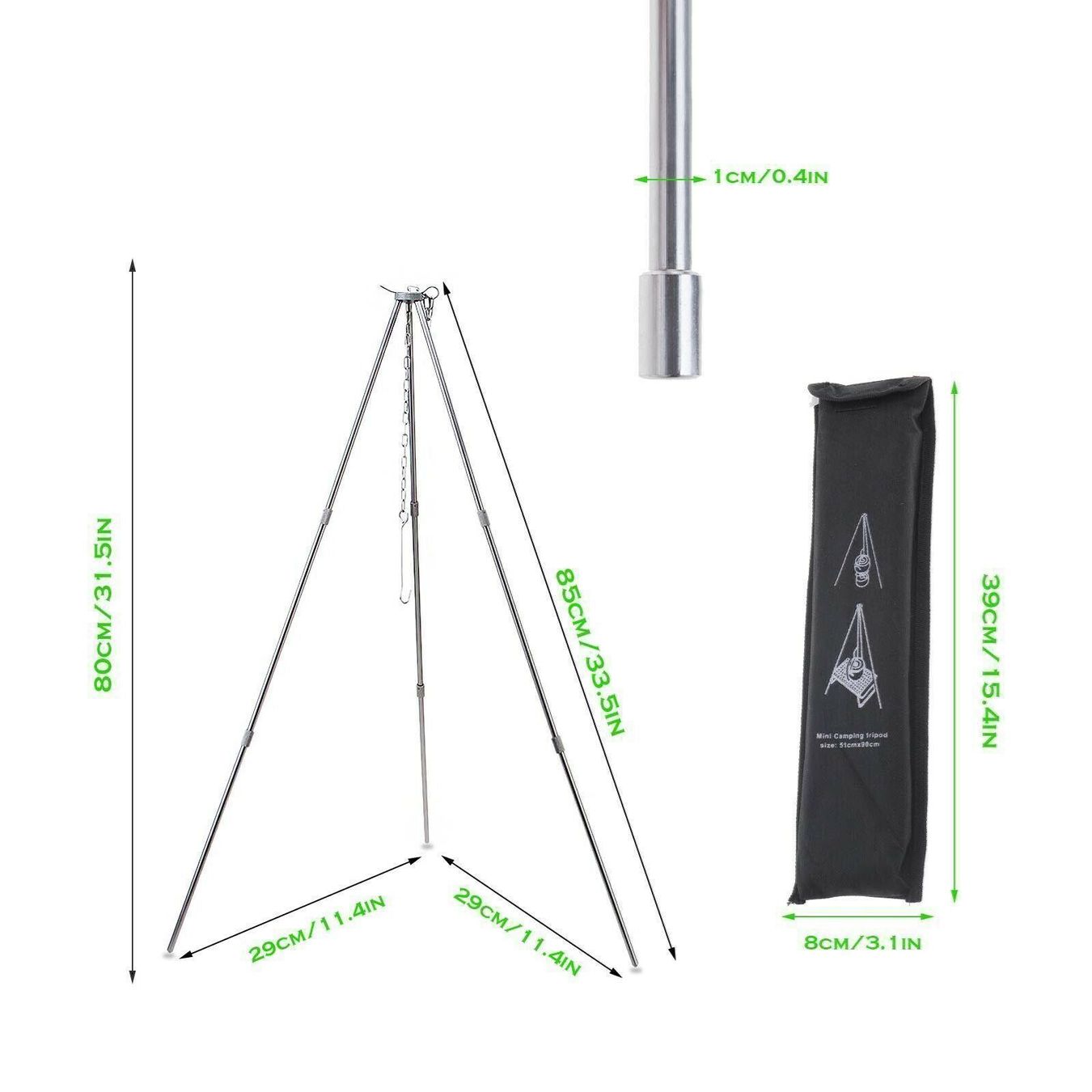 Trépieds & Accessoires: Kochen Camping Lagerfeuer Stativ – Neuf (Voir description) à Kirchdorf AG par Apost008 2