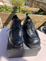 Chunky Schnürer schwarz – markante Naht, Gr. 40