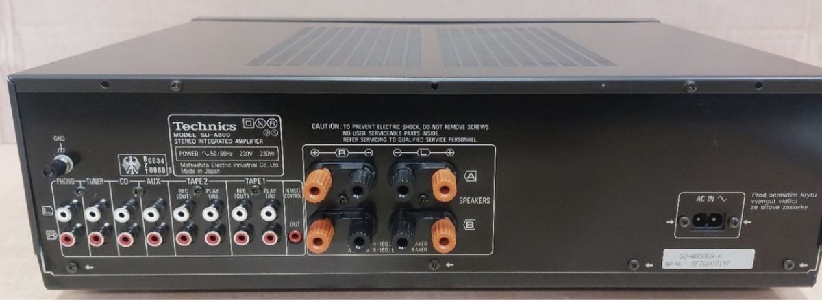 Technics Amplificatori: Technics SU A800  High End  Verstärker – Usato da Trimbach venduto da SABO-61 9