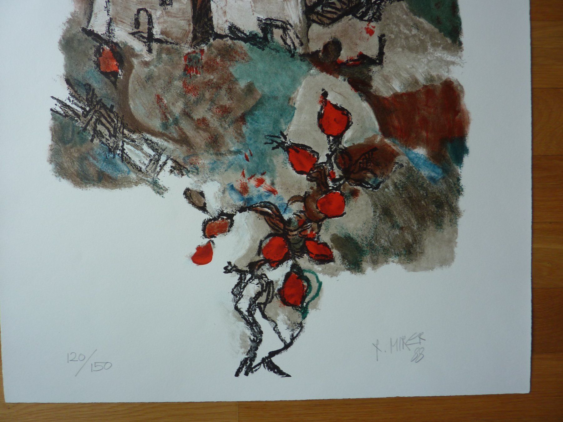 Grafica & Litografie: Rudolf Mirer Litho  "Der  Herbst" 1988,  Fr. 1350.-- – Nuovo (secondo la descrizione) da Zürich venduto da Aetna14 1