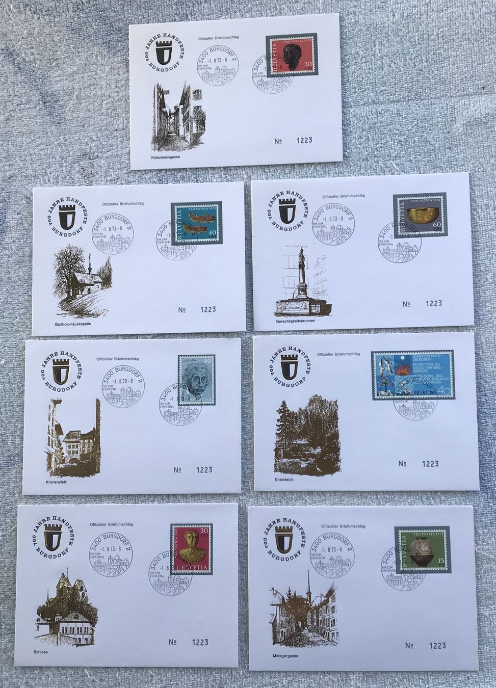 Tutti i francobolli: LOT BRIEFUMSCHLÄGE – Usato da Ostermundigen venduto da Heavenmaus75
