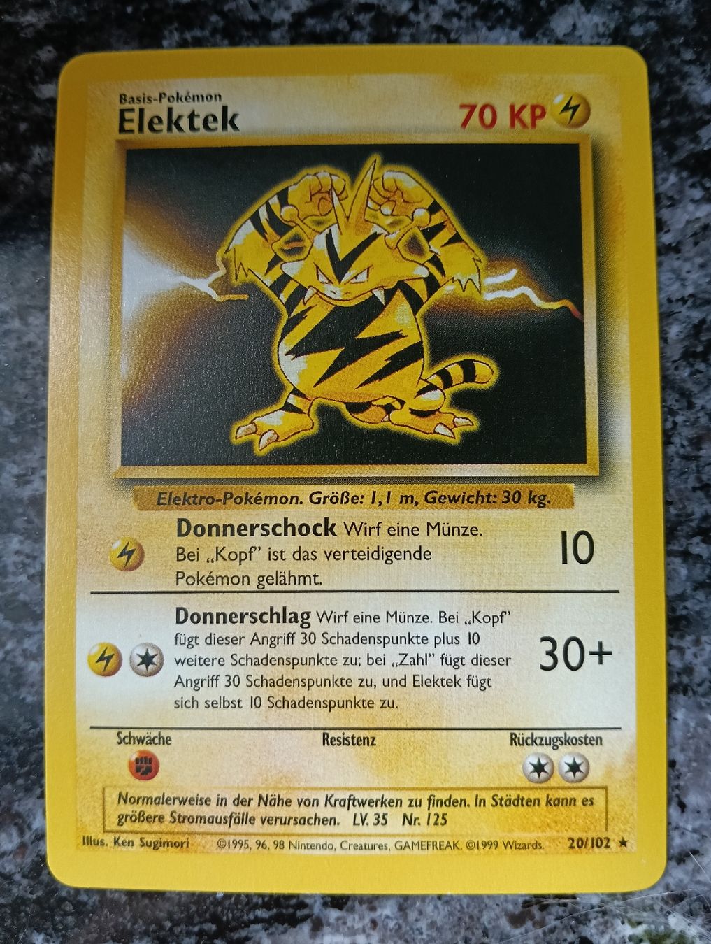 Pokémon Carte collezionabili: Pokemon Karte Elektek Base Set  – Usato da LEUZIGEN venduto da mic_sdh5