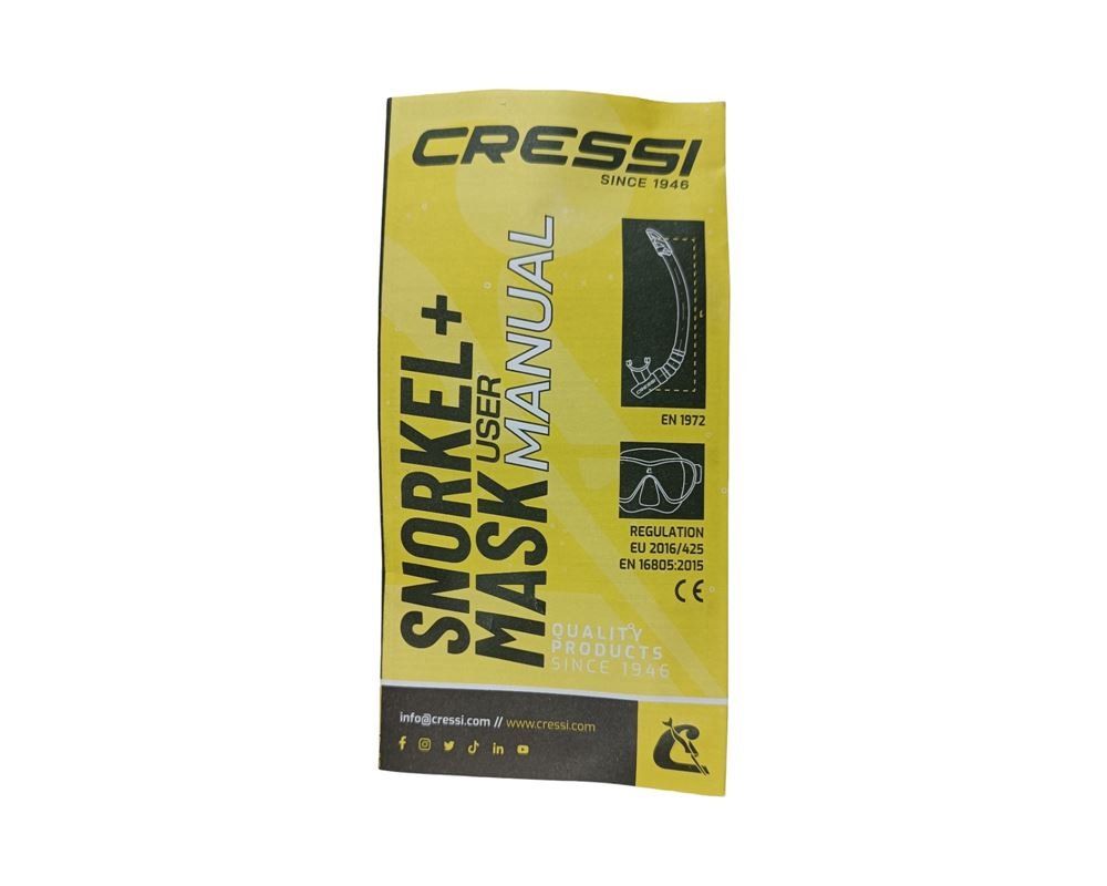 Cressi Pinne, Maschere & Boccagli: CRESSI Erwachsene Schnorchel Combo – Usato da Luzern venduto da Restwert_Luzern 1