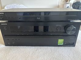 ONKYO amplificatore + lettore blurey
