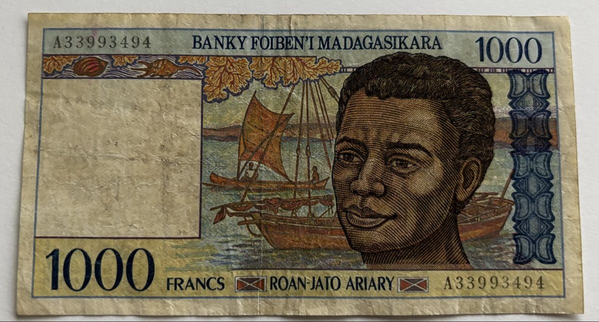Banconote: Madagaskar 1000 Ariary – Usato da Algetshausen venduto da Carrhard