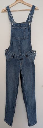 Jumpsuit de grossesse en jean marque Mango taille M