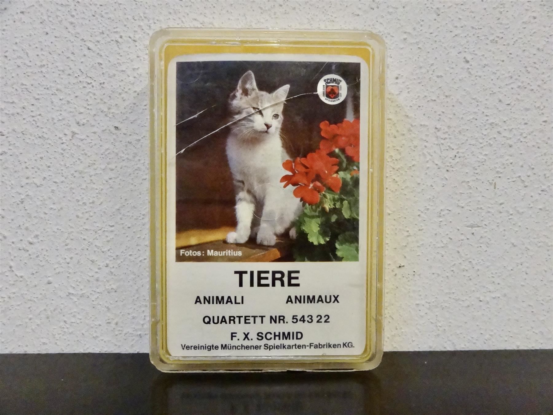 Giochi: schönes altes Quartett TIER-QUARTETT – Usato da Kerzers venduto da wisaundso
