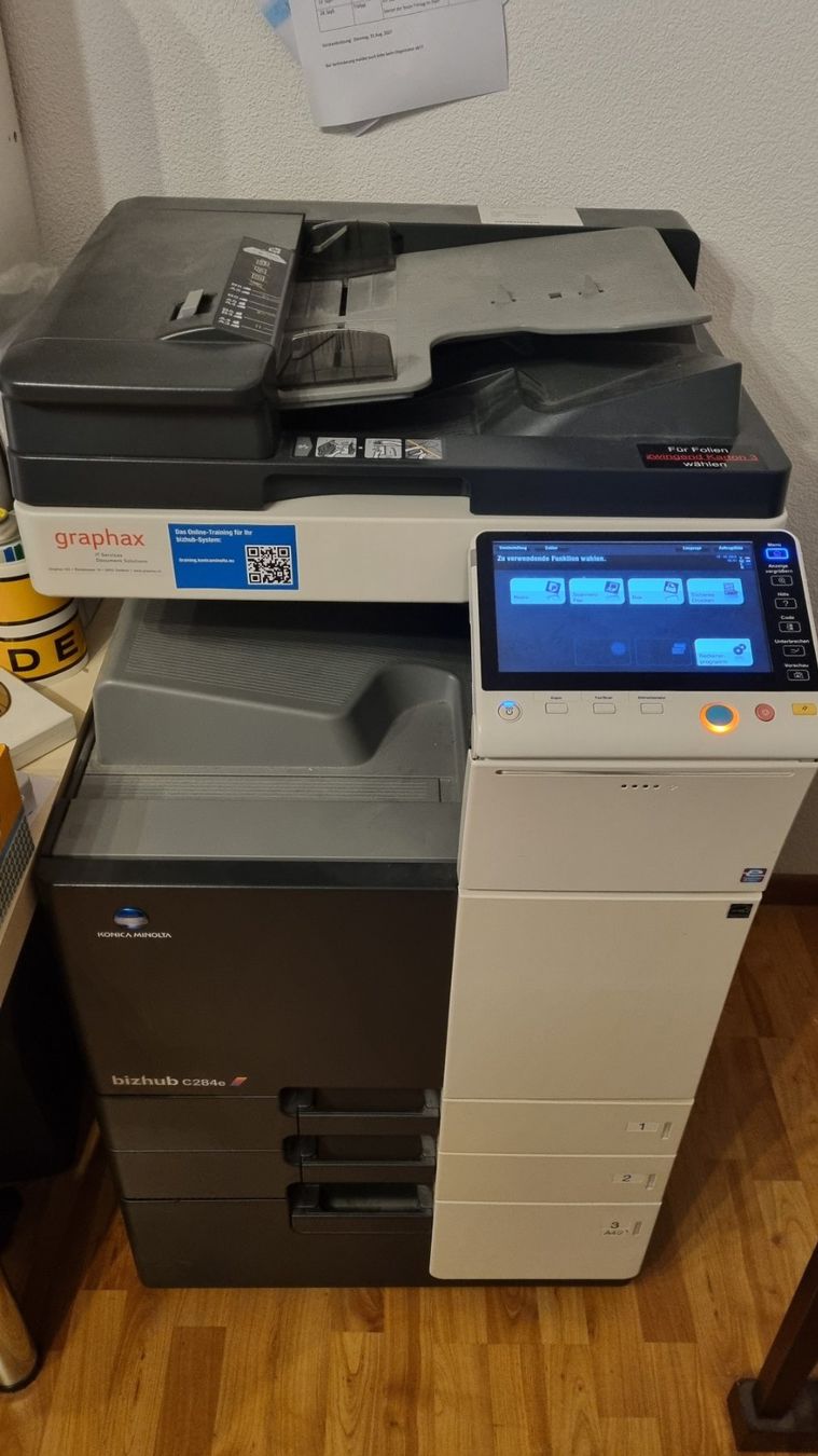 Konica Fotokopierer: Konica Minolta Multifunktionsprinter MFP bizhub C284e – Defekt aus Triengen von lise97