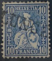 CH - Sitz. Helvetia - Zst Nr. 31 - Stabstempel Lungern