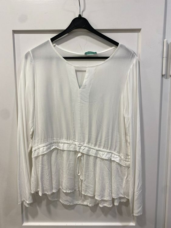 Blouse Femme Longue Classique Basefield - Taille M - Blanc - Occasion Très Bon état