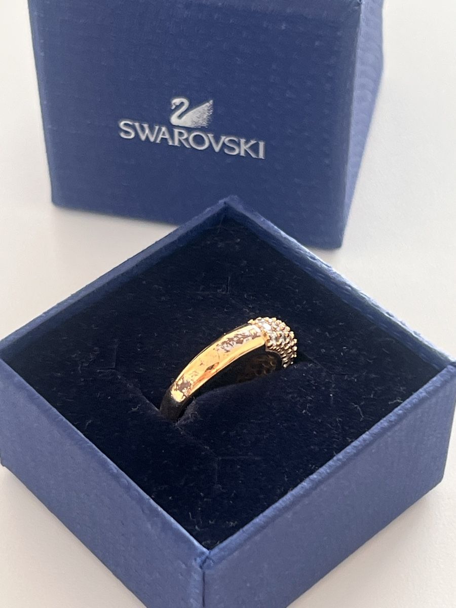 Swarovski Anelli: Ring Swarovski, gelbgold – Usato da Luzern venduto da sr.luzern 3