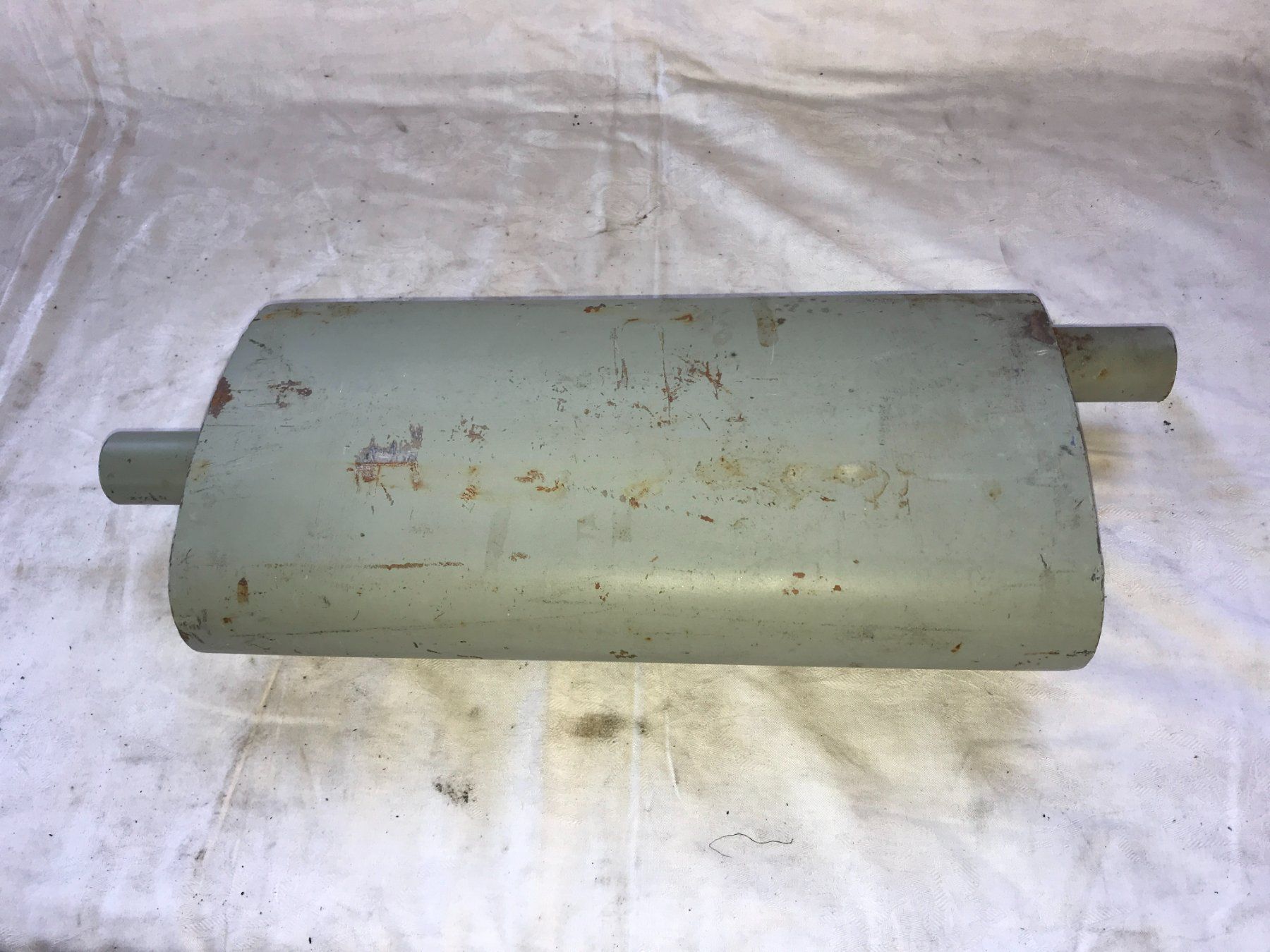 Auspuffanlagen: Universal Schalldämpfer Normalstahl ST37 Three Flow Aufbau – Neu (gemäss Beschreibung) aus Giswil von Healey71 2
