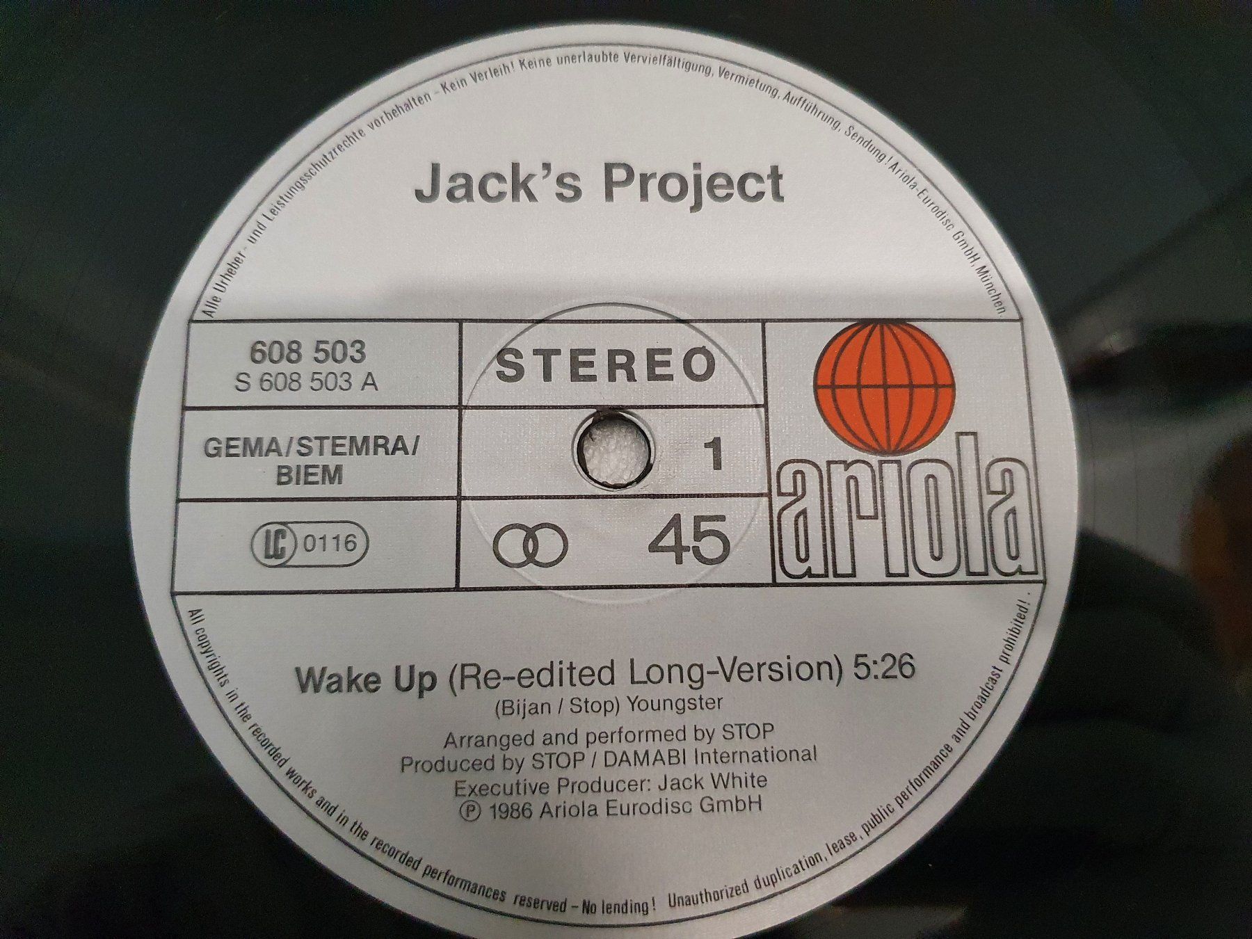 Schallplatten: Jack's Project Performed By Stop – Wake Up – Gebraucht aus Uster von Vinyl-Leidenschaft 3