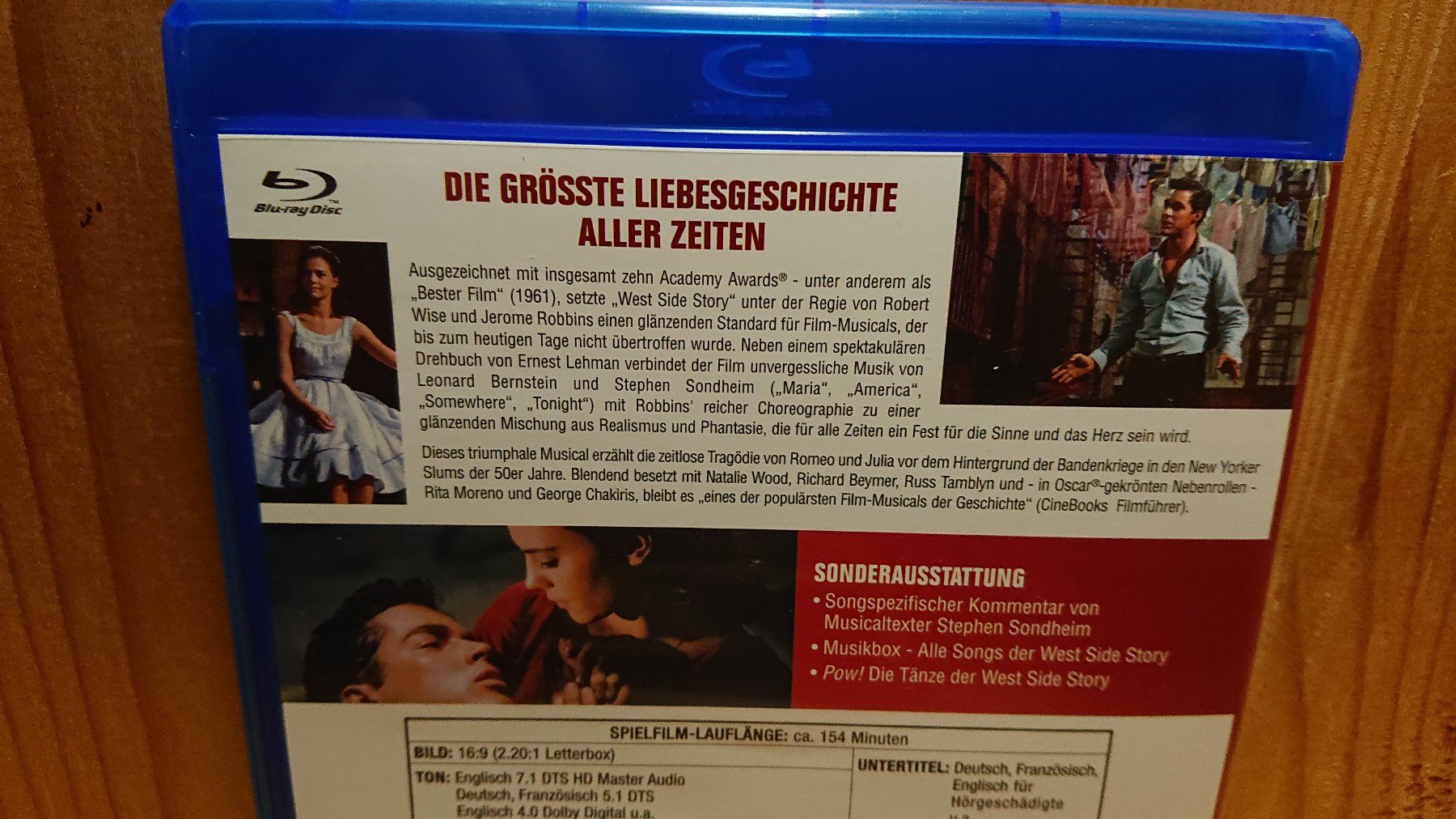 Tutti i DVDs: WEST SIDE STORY Blu-Ray – Usato da Wilderswil venduto da Exebub 2