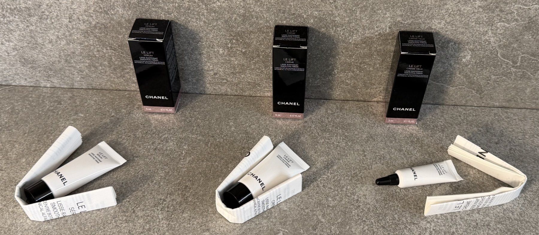 Chanel Cura del viso: CHANEL LE LIFT im 3er Set ... – Nuovo e nell'imballaggio originale da Chur venduto da Papageibarsch77 3