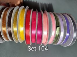 15 Stk 6mm Satinbänder Satin 25m