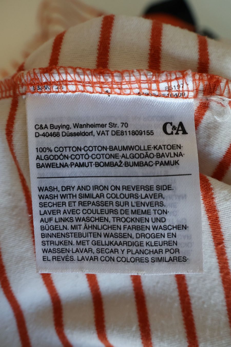 C&A T-shirt: Gestreiftes T-Shirt von C&A – Usato da Winterthur venduto da jul_v9wx 3
