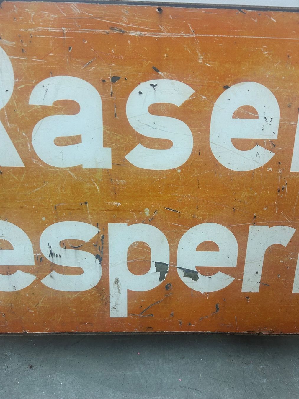 Ecriteaux: altes Blech-/Eisenschild Rasen gesperrt – D'occasion à Zürich par Levelart 3