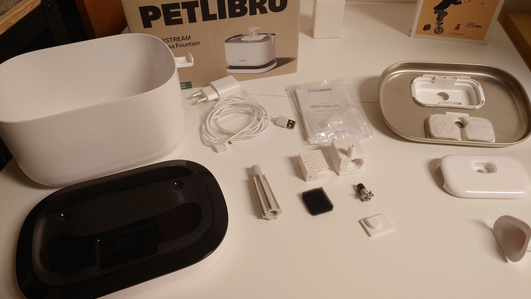 Stagni & Fontane ornamentali: Pelitpro Dockstream, Akku, Katzen -Wasserbrunnen, USB-C – Usato da Volketswil venduto da thedmo_seller