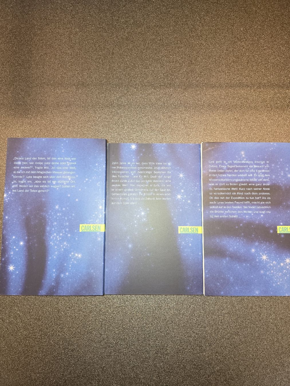 Libri: Philip Pullman's Goldener Kompass Trilogie 3er-Set – Usato da Morschach venduto da Monikawi 3