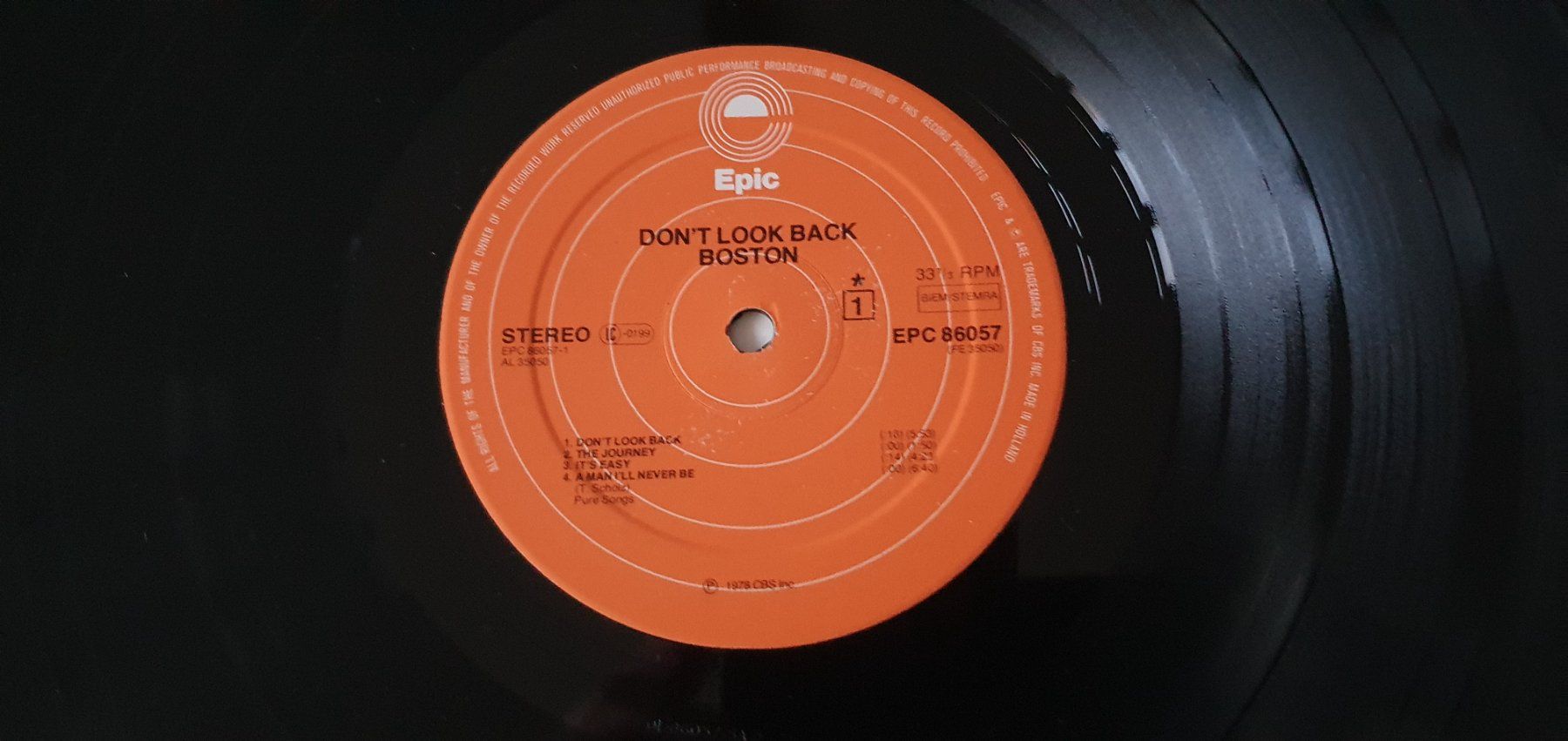 Dischi in vinile: BOSTON, Don't look Back, LP, MINT- – Usato da Kreuzlingen venduto da Cdschlumpf 3
