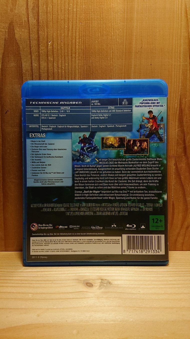 Tutti i DVDs: DUELL DER MAGIER Blu-Ray mit Nicolas Cage – Usato da Wilderswil venduto da Exebub 1