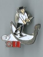 Shell Pin/ Gondoliere Venedig Rarität