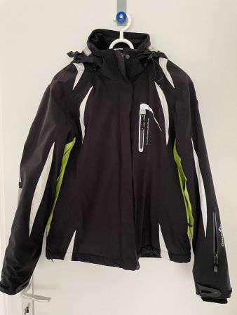Skijacke Grösse M schwarz/grün/weiss