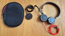Jabra Evolve 40 Stereo Office-Headset, USB + Klinke (& Case)