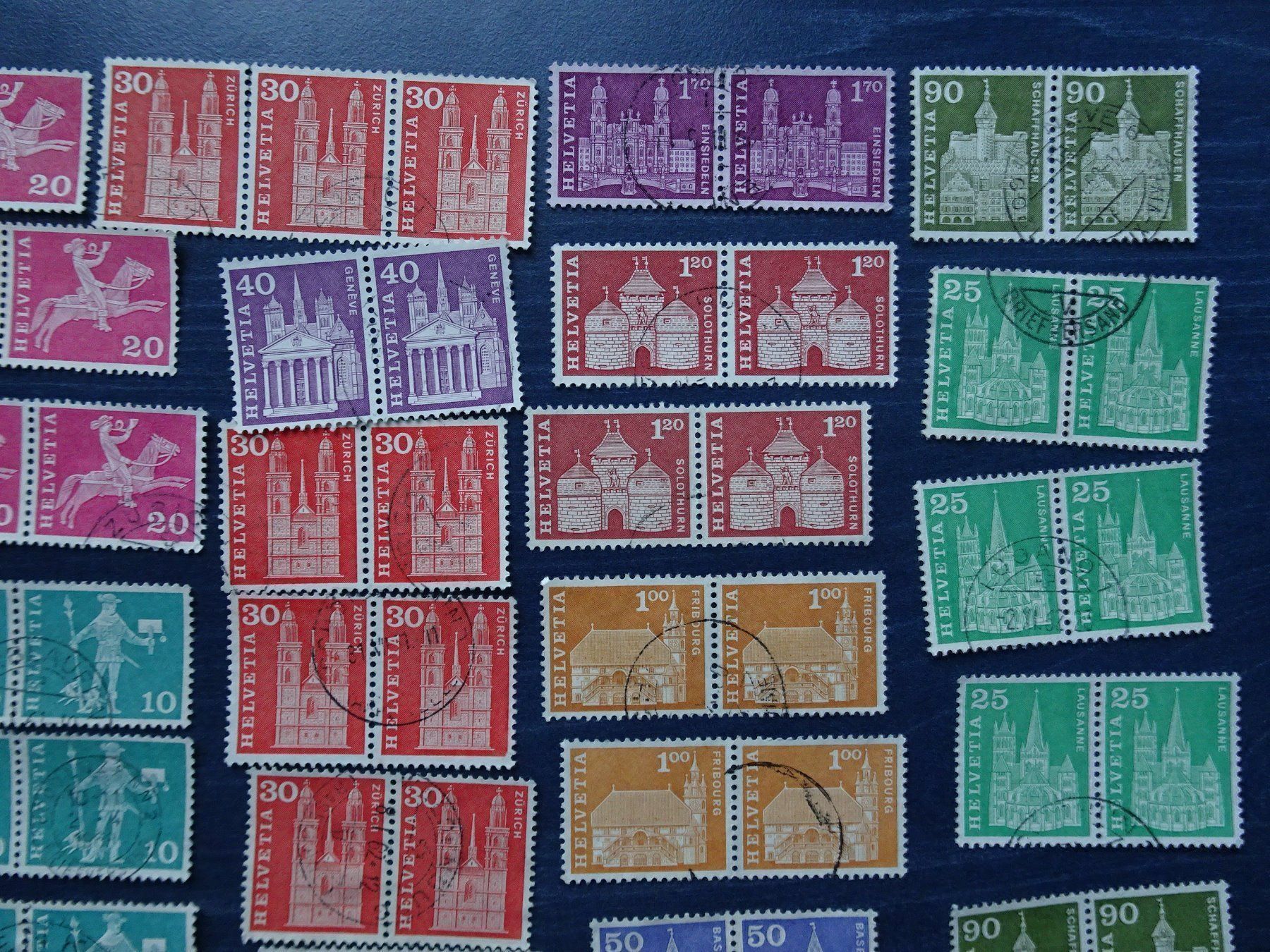 Alle Briefmarken: 1960+1963 – Gebraucht aus Aadorf von Chnorli-Furz 2