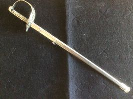 BRIEFÖFFNER CH.OFFIZIERSDEGEN L.25.5cm.( SAMLER RARITÄT)