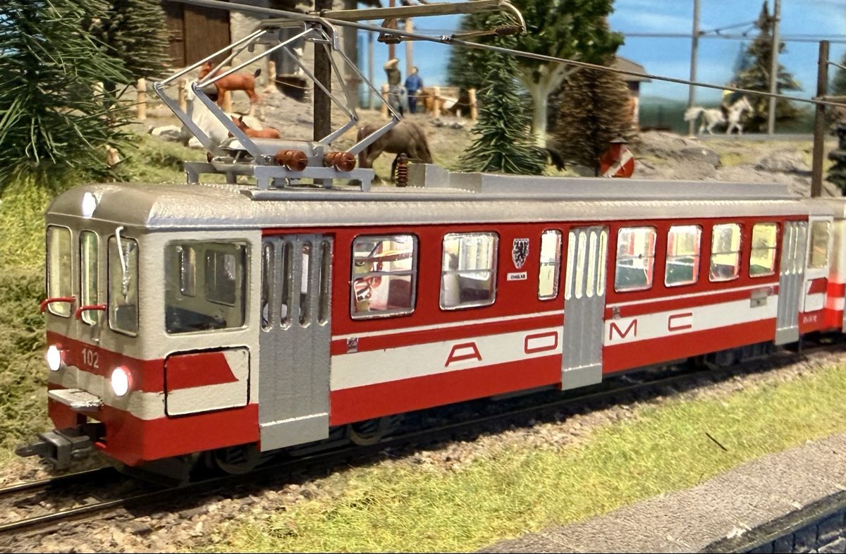 Modellini di ferrovie: Rame AOMC Be 4/4 102+Bt 132 Digitsl DCC – Usato da Etagnières venduto da 1217juju 7
