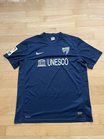 Fussballtrikot Nike Malaga CF Grösse XL dunkelblau guter Zus