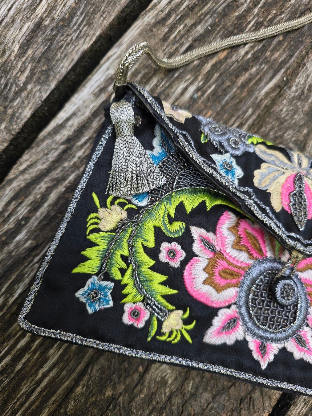 Borse da donna: Accessoires: Tasche bestickt aus Indien – Nuovo (secondo la descrizione) da Romanshorn venduto da Rachacha 1