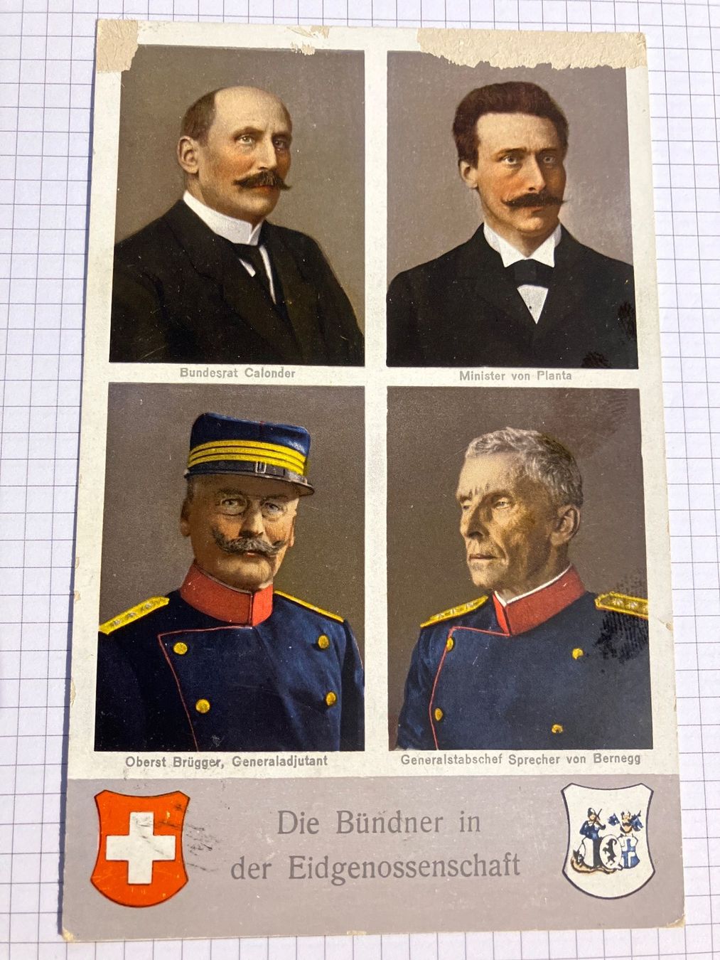Cartes postales: Die Bündner in der Eidgenossenschaft – D'occasion à Cunter par Bicasi58 2